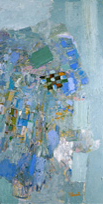 Le Festin - Chafic Abboud 2002 - Huile sur toile - 110x105 cm